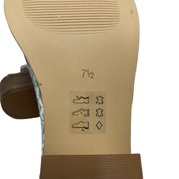 Madewell Western Bootie in Snake Embossed Leather 71/2 Chelsea Low Heel New - Picture 8 of 9